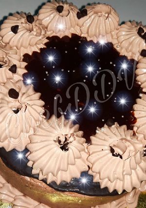 A picture of Golden Dust Cake.....molten chocolate.
