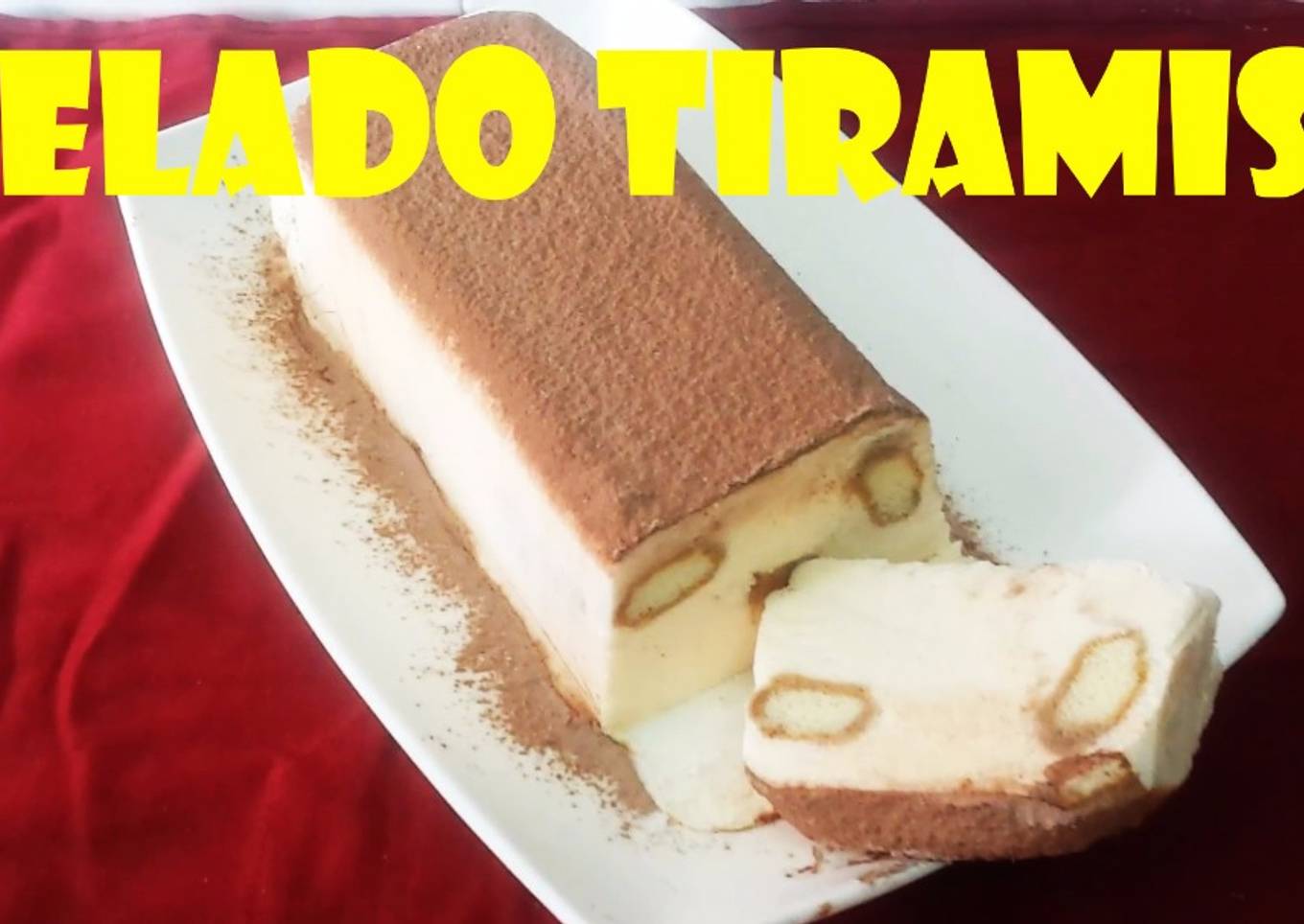 Helado tiramisú