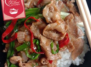 Foto resep 386. Rice Bowl Blackpepper Beef Shortplate Ala Resto