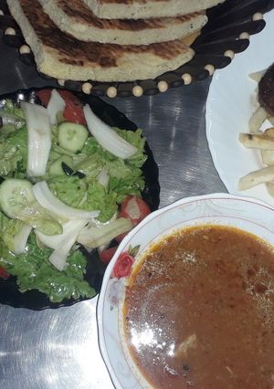 صورة لوصفة شوربة وسلطة خضار
