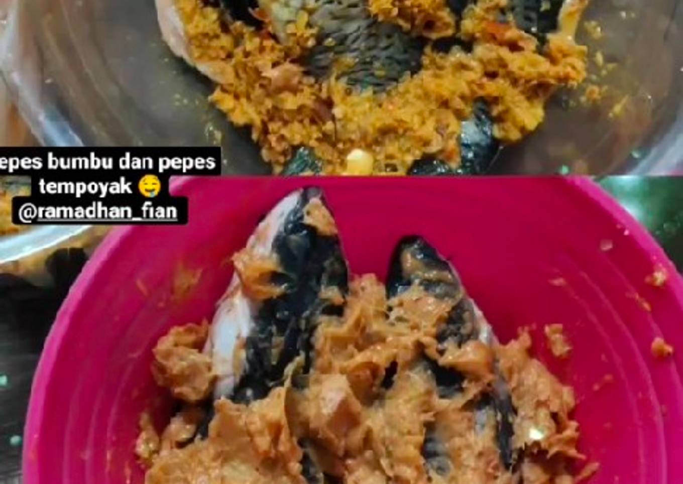 Pepes Bumbu dan Tempoyak Ikan Mas