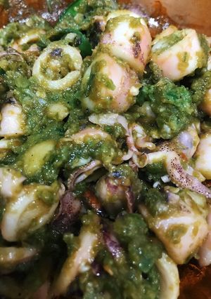 Foto resep Cumi Asin Cabe Hijau