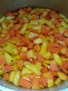 Foto resep Es Buah Pepaya & Nanas