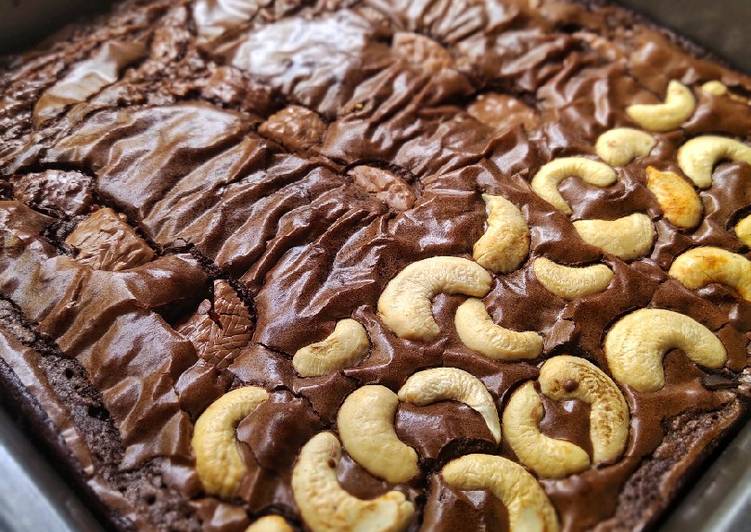 Resep Brownies fudgy shiny crust, Bisa Manjain Lidah