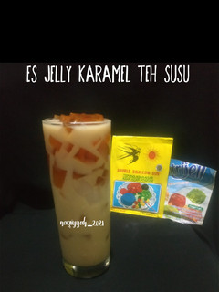 Foto resep 237. Es Jelly Karamel Teh Susu