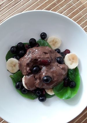 A picture of Sig's Chocolate Avocado Cranberry Ice Cream.