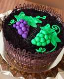 Cheesecake de chocolate con enrejado