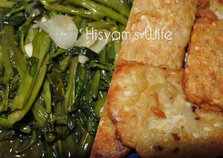 dari awal hingga akhir Menyiapkan Tumis cah kangkung dan tempe goreng untuk sarapan simple 😋 Jadi, tidak cukup satu