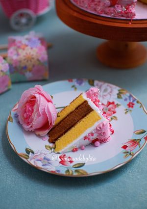 Foto resep Lapis Surabaya Tanpa Pengawet | kue tart ulang tahun #homemadebylita