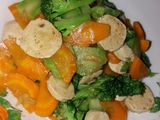 Tumis brokoli wortel bakso