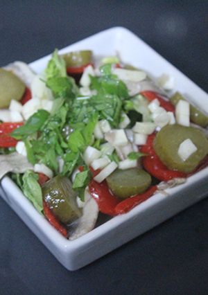 Foto principal de Ensalada de boquerones y pimientos