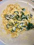 Linguini à la ricotta et aux épinards
