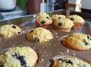Gambar blueberry muffins crumble