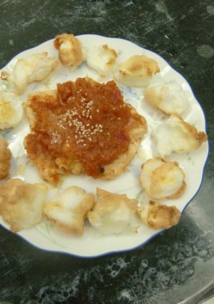 雞排配莎莎醬+烤蛋白 的食譜成品照片