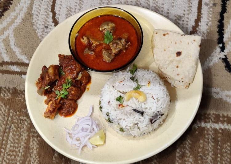 Maharashtrian Sukha(Dry) Ulha (Gravy or curry) Mutton