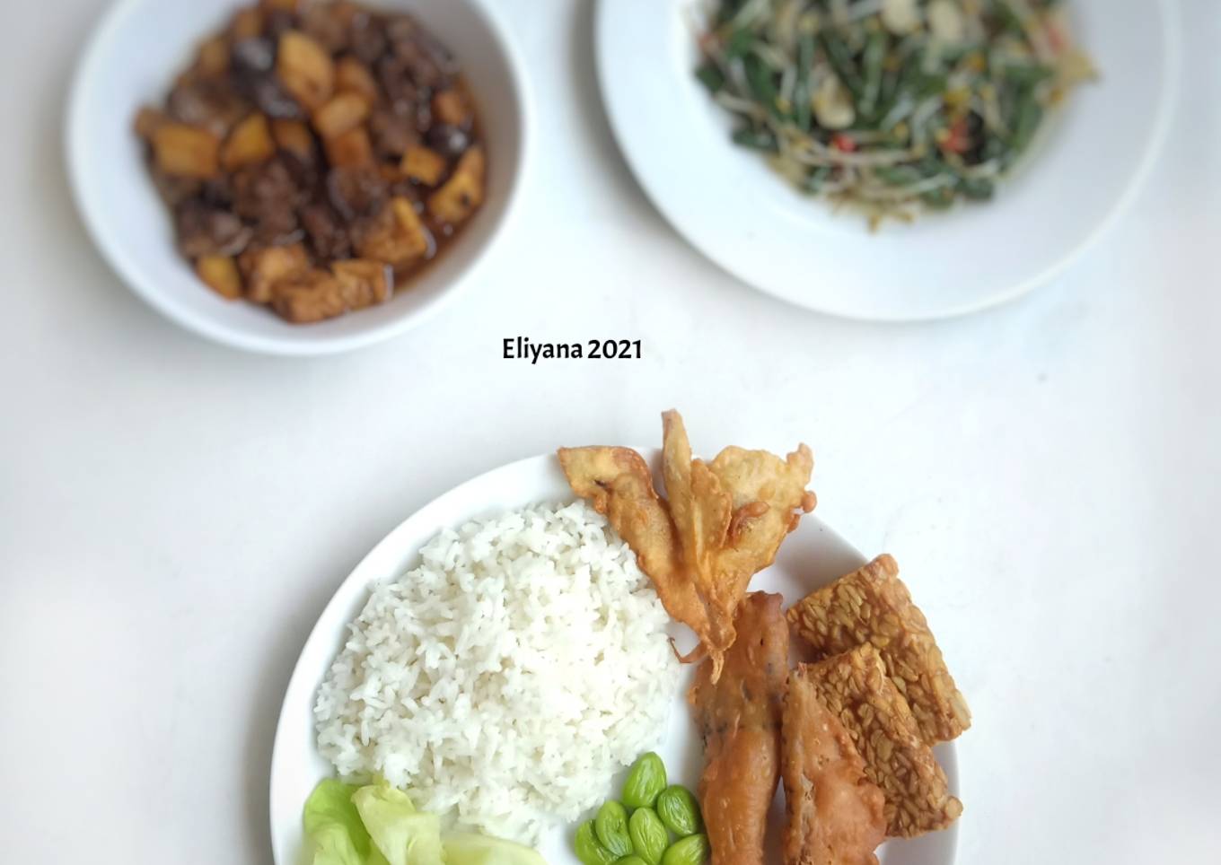 Nasi pindang tongkol sambal tomat