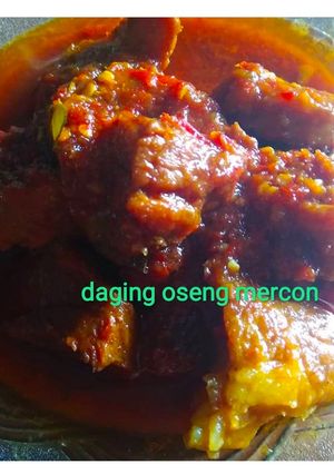 Foto resep Oseng daging mercon