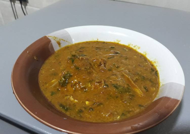 How to Make Any-night-of-the-week Ogbono  with ugu soup | So Tasty Food Recipe From My Kitchen