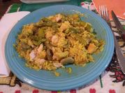 Una foto de arroz con habas
