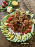 Fish Fingers with cut salad