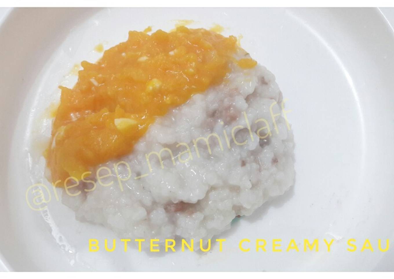 Butternut creamy sauce