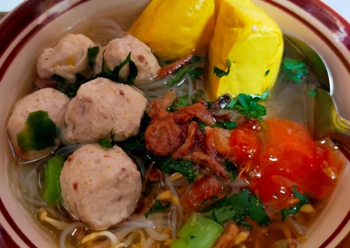 Bakso taloya (tahu,telor,ayam) tanpa tepung