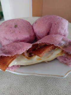 Foto resep Pizza Bom ubi ungu