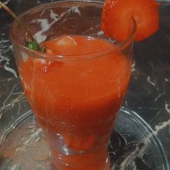 A picture of Strawberry juice 🍓اسٹرابری جوس🍓.