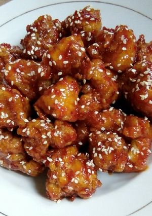 Foto resep Ayam bonchon khas negeri ginseng (ayam karamel)