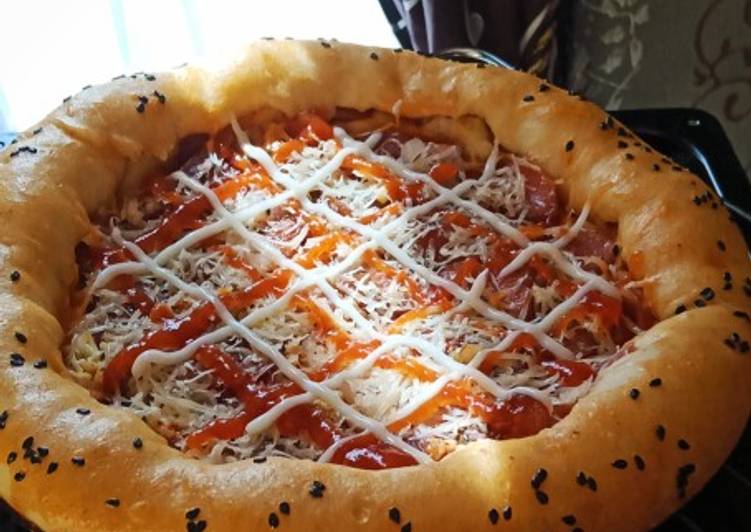 Pizza sosis telur