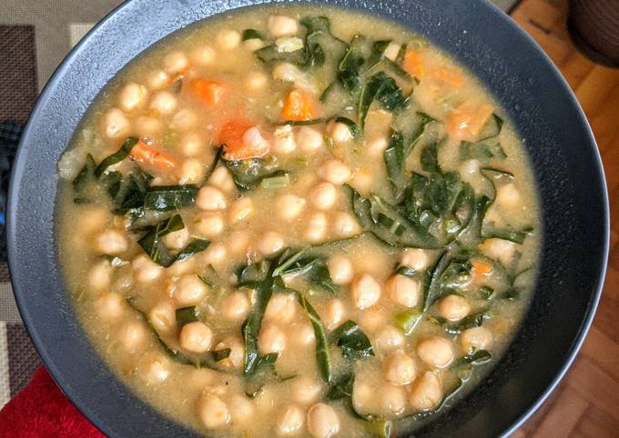 Sopa De Grão De Bico Com Cenoura E Espinafre Receita Por Marina Cookpad