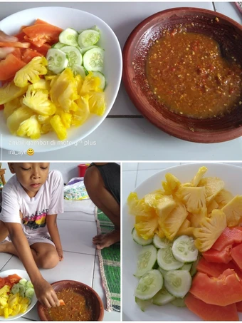 Cara Mudah Membikin Resep Rujak manis,buah seadanya😅 yang Sempurna Anti Ribet, Bikin Ngiler