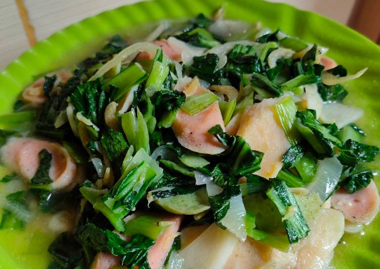 Resep #24 Tumis Sayur Pakcoy Sosis Sayur Pelangi yang Enak