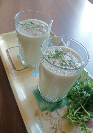 A picture of Mint masala lassi.