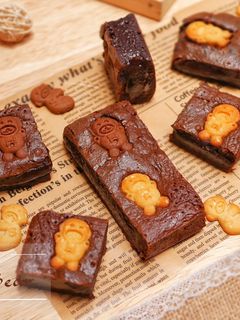 Foto resep Brownies Biscuit Bear