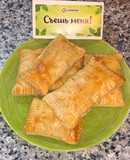 Слоёные пирожки с яблоками