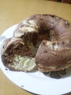 Una foto de Budín marmolado