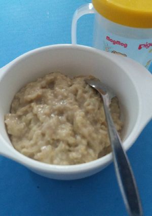 Foto resep Bubur Oatmeal Apel #menusarapan #day4/5- MPASI