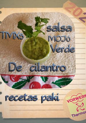 Una foto de Salsa mojo verde de cilantro a mi manera TMX 5