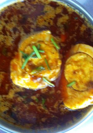 A picture of Egg Curry.