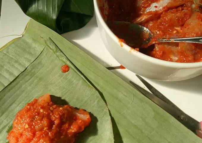 Resep Pepes padang ikan baracuda filet 🌶🌶🐟🐠, Bisa Manjain Lidah
