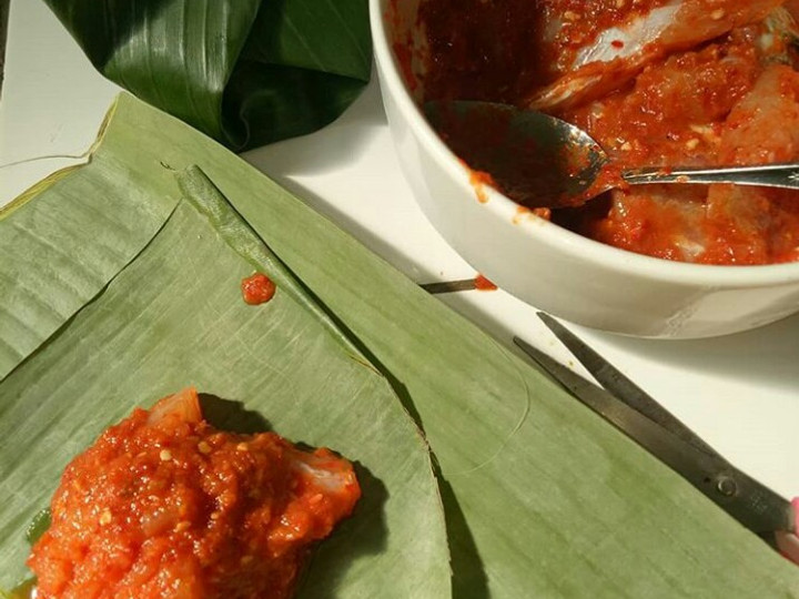Resep Pepes padang ikan baracuda filet 🌶🌶🐟🐠, Bisa Manjain Lidah