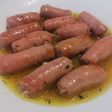 Salchichas a la cerveza y hierbas