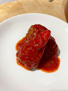 Una foto de Pimientos rellenos de morcilla