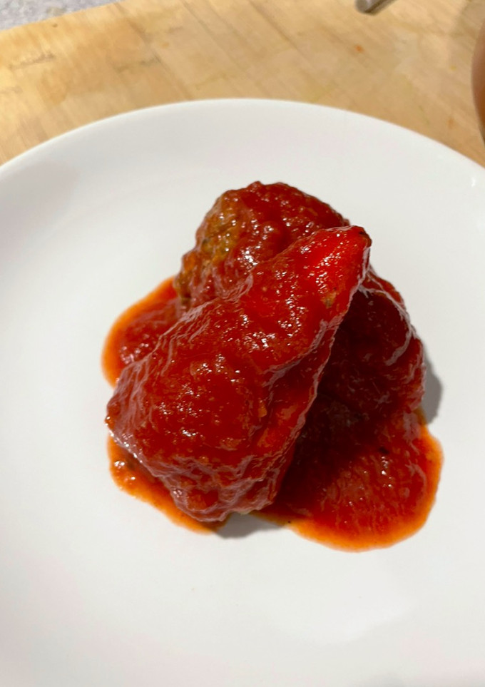 Una foto de Pimientos rellenos de morcilla