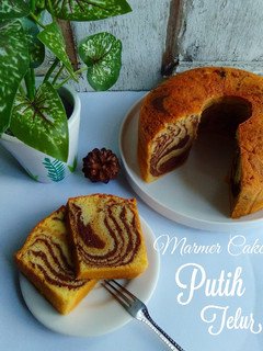 Foto resep Marmer cake putih Telur
