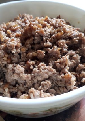 辣味肉燥 的食譜成品照片