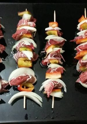 Una foto de Brochette de lomo