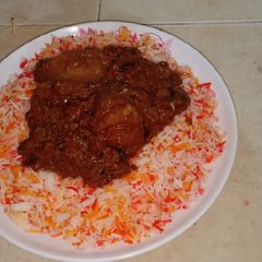 A picture of Swahili biriani #iddulfitrirecipecontest.