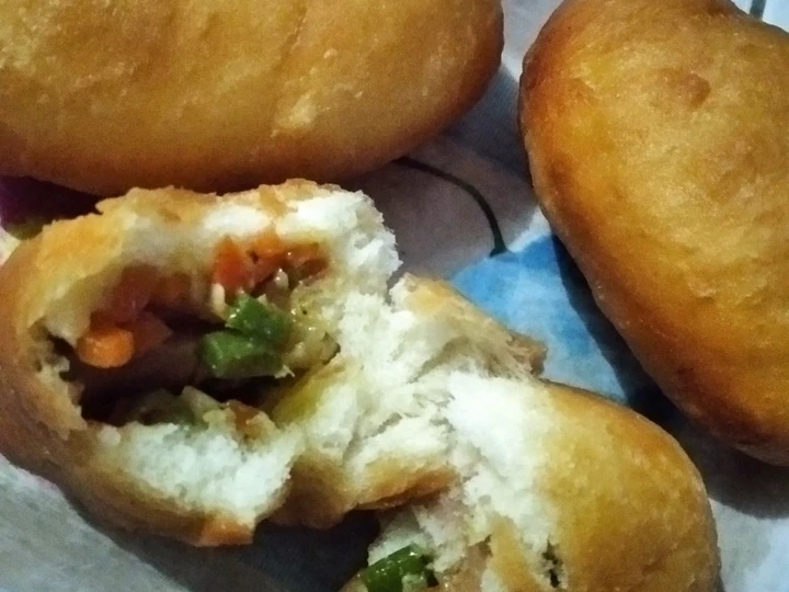 Cara Gampang Membikin Resep Donat bohay isi sayur n sosis yang Lezat Sekali Anti Ribet, Mantap Sekali